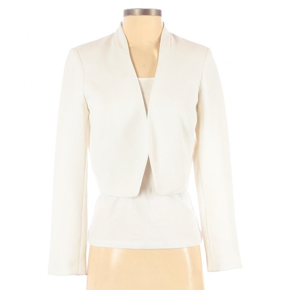 Topshop White Blazer Size 2